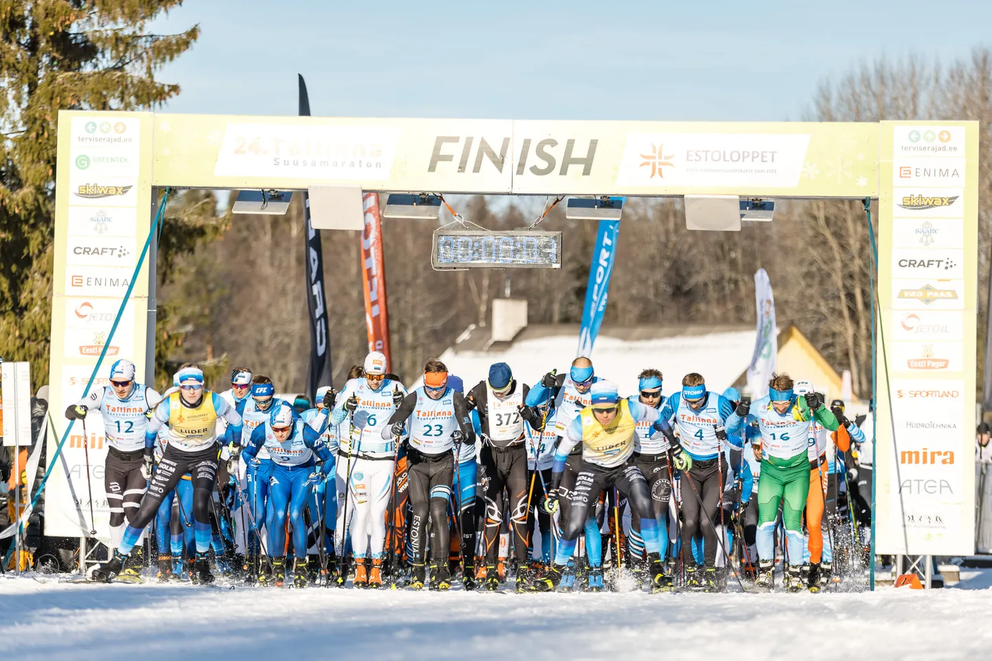 Таллиннский 24-й лыжный марафон.