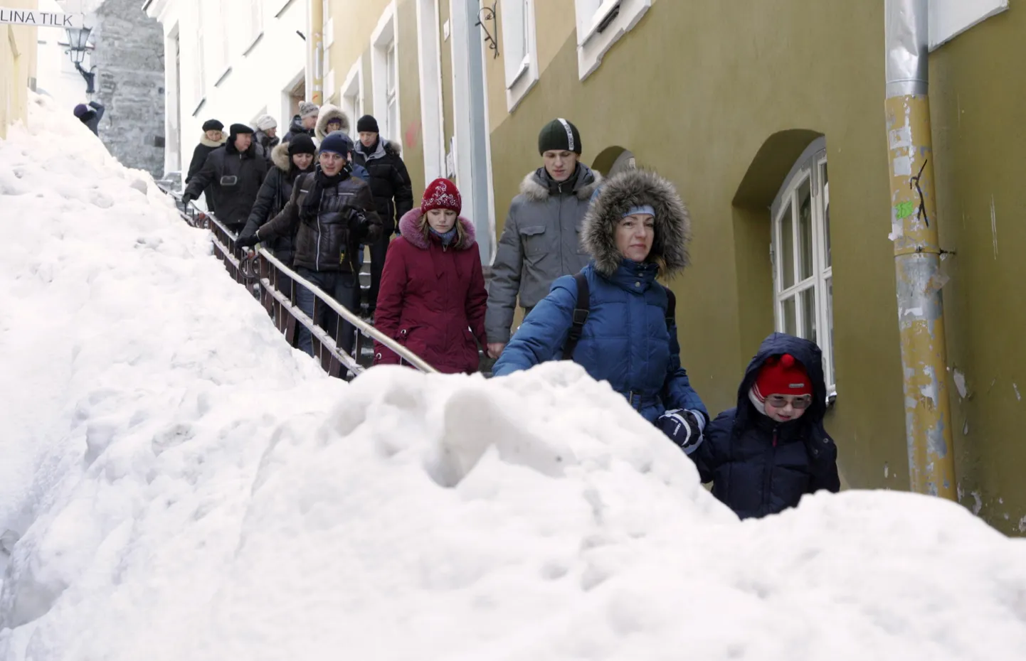 Venemaa turistid Tallinna vanalinnas