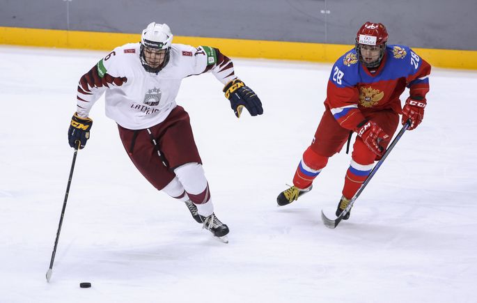 Latvijas U 18 Hokeja Izlase Parbaudes Spele Atzist Krievijas
