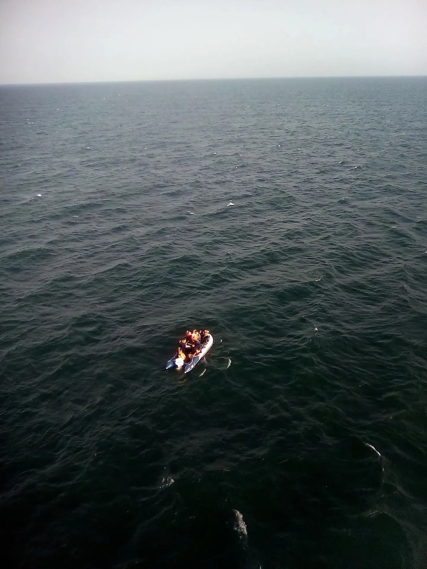 Migrandid La Manche väinal.