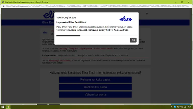Näide petuskeemist.