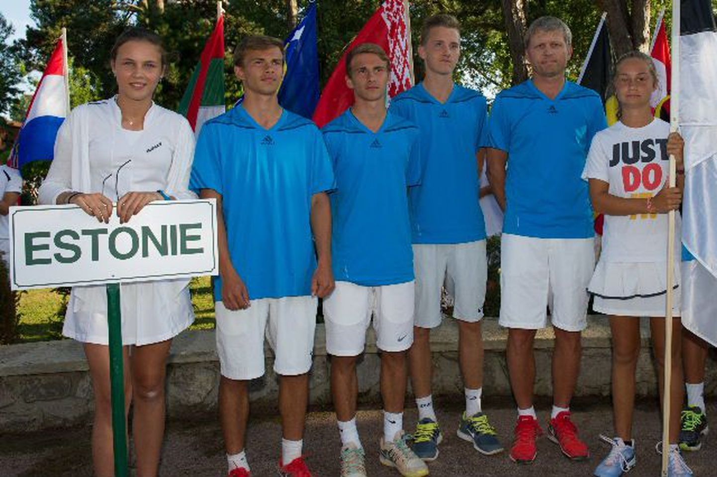 Eesti U16 tiim Prantsusmaa Summer Cupi tenniseturniiril.
