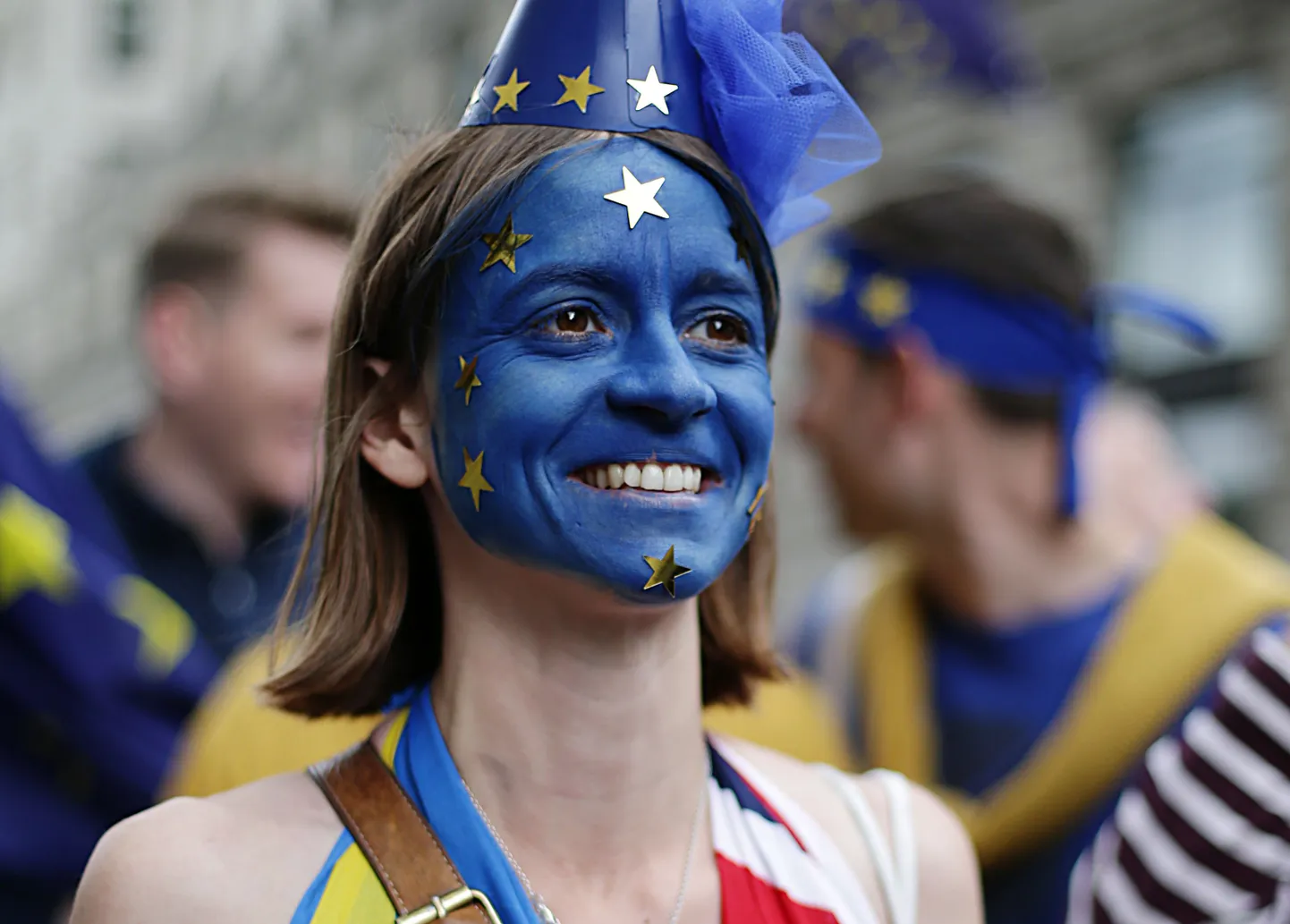 Brexiti vastane naine.