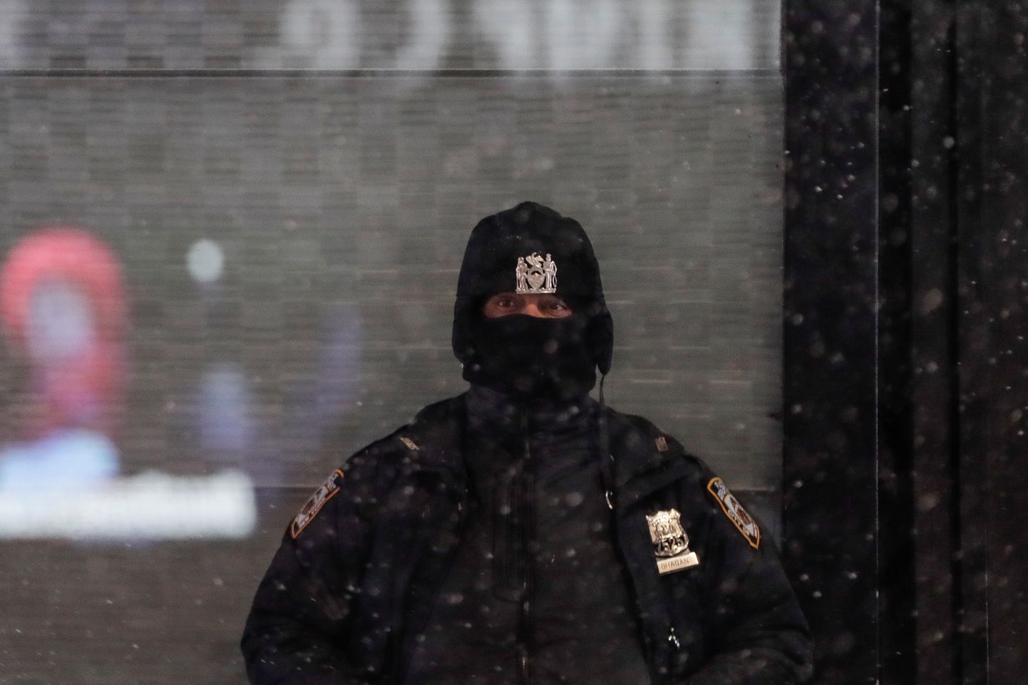 New Yorgi politseinik. Pilt on illustreeriv