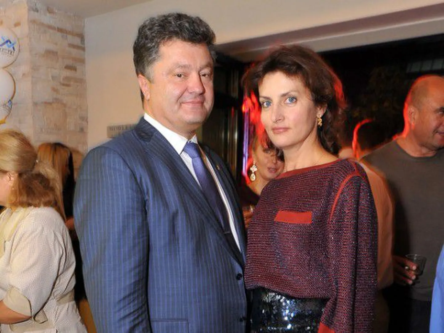Петр Порошенко c женой Мариной Порошенко.