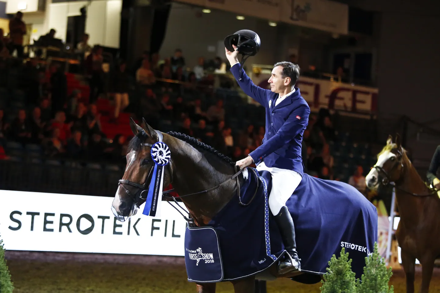 Gunnar Klettenberg ja B Captain Norman Tallinna Horse Show'l.