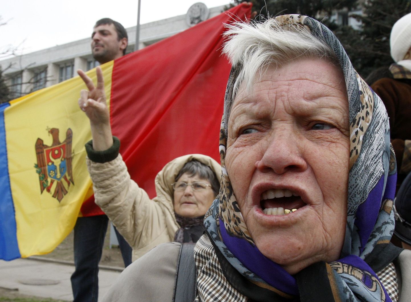 Акция протеста в Молдавии. Иллюстративный снимок