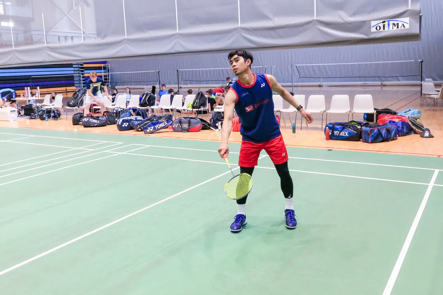 Indoneesia sulgpallitreener Andi Fadel Muhammad pani Eesti noored kõvasti tööle.