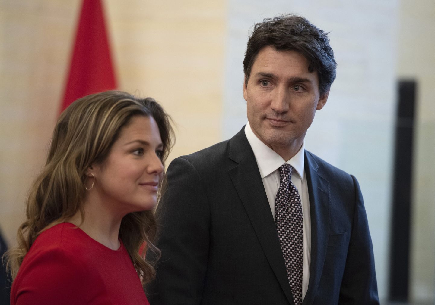 Kanada peaminister Justin Trudeau koos abikaasaga.