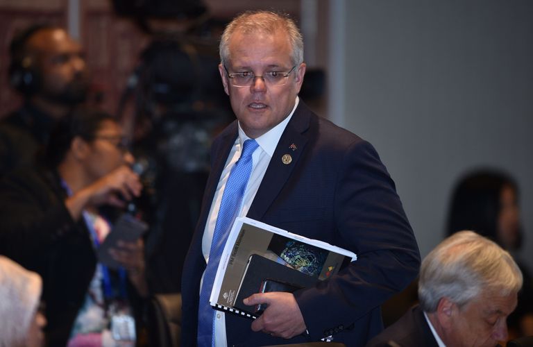 Austraalia peaminister Scott Morrison 17. novembril 2018 Aasia ja Vaikse ookeani majanduskoostöö foorumi (APEC) kohtumisel Port Moresbys