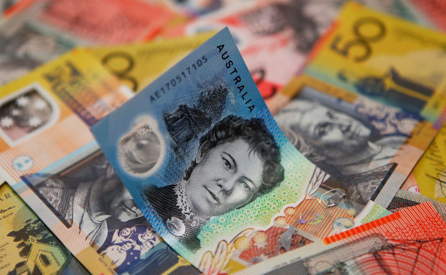 Austraalia dollarid. Pilt on illustratiivne.