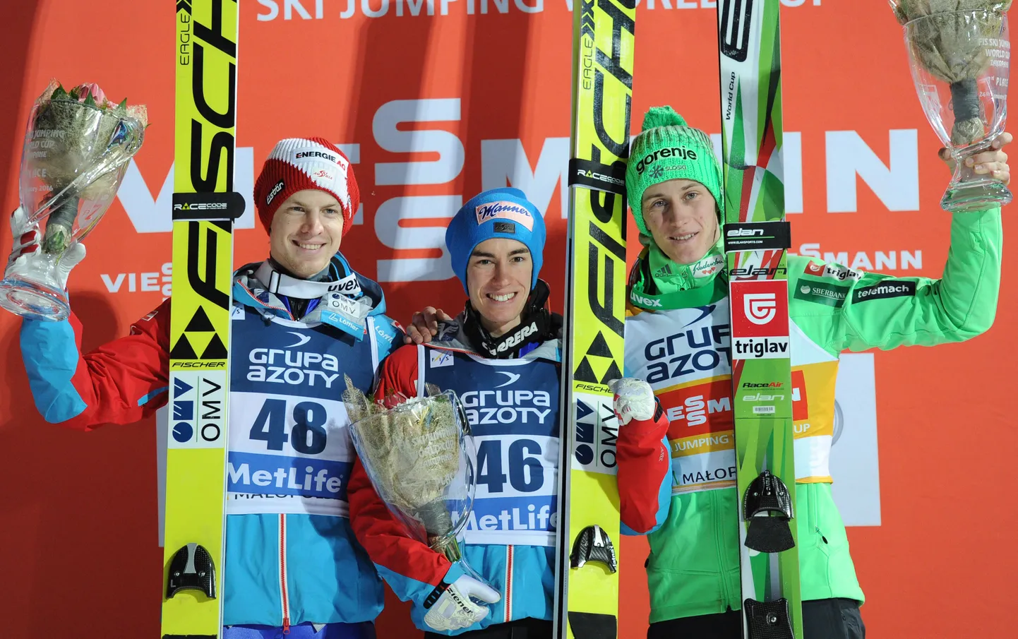 Michael Hayboeck, Stefan Kraft ja Peter Prevc