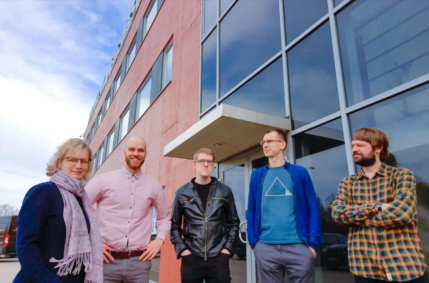 LightCode Photonics meeskond (vasakult): Heli Valtna, Jan Bogdanov, Andreas Valdmann, Reiko Randoja ja Sergey Omelkov.