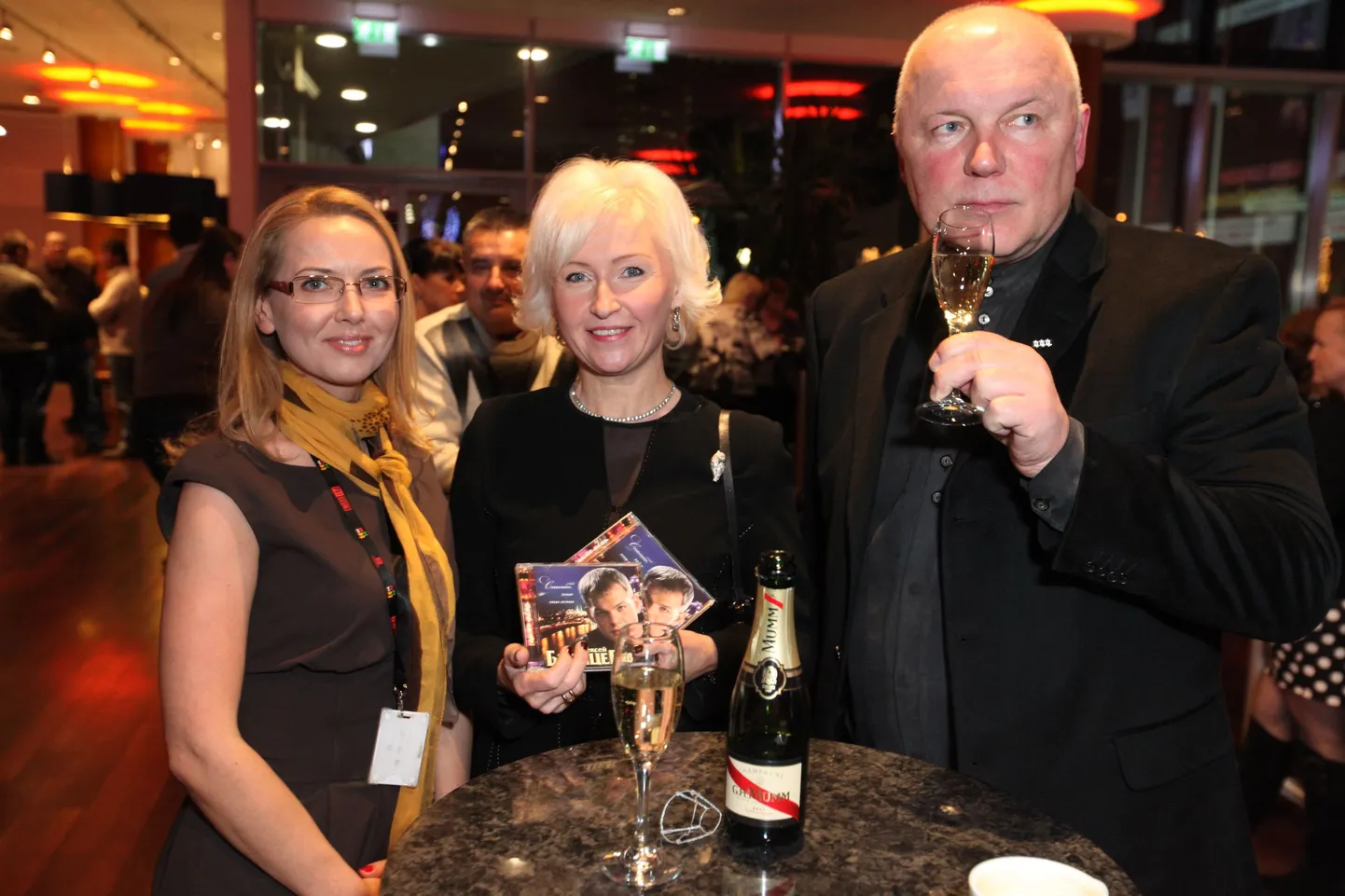 Aleksei Brjantsev 10.12.2014 Tallinnas, Nordea Kontserdimajas. Kontserti olid kaemas ka Kristiina Ojuland ja Raimo Kägu.