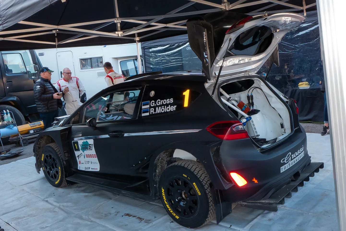 Georg Grossi uus võistlusmasin Saaremaa rallil.