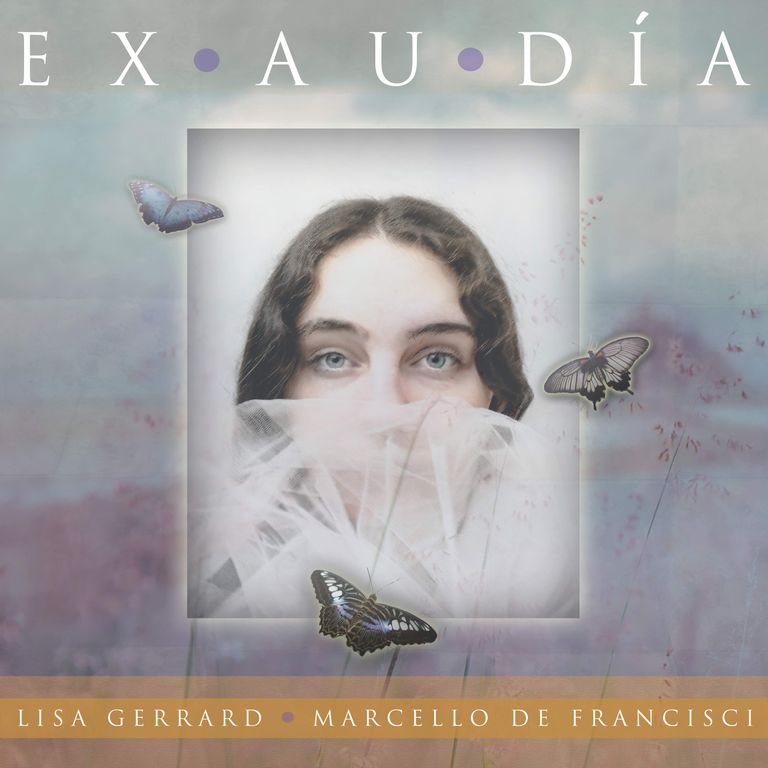 Обложка нового сольного альбома Лизы Джеррард (Dead Can Dance), который называется Exaudia. Пластинка официально выходит 26 августа 2022 года. Она была записана вместе с композитором Марчелло Де Франчиши и посвящается сефардам средневековья.