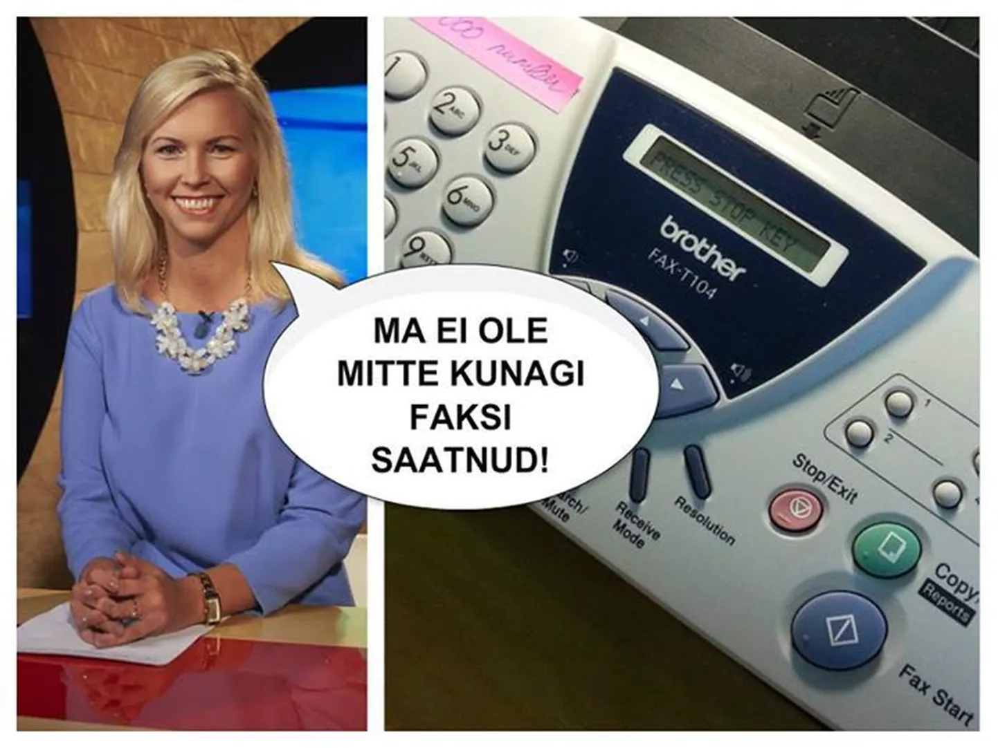 «Terevisiooni» uudisteankur Liisu Lass ei ole kunagi faksi saatnud