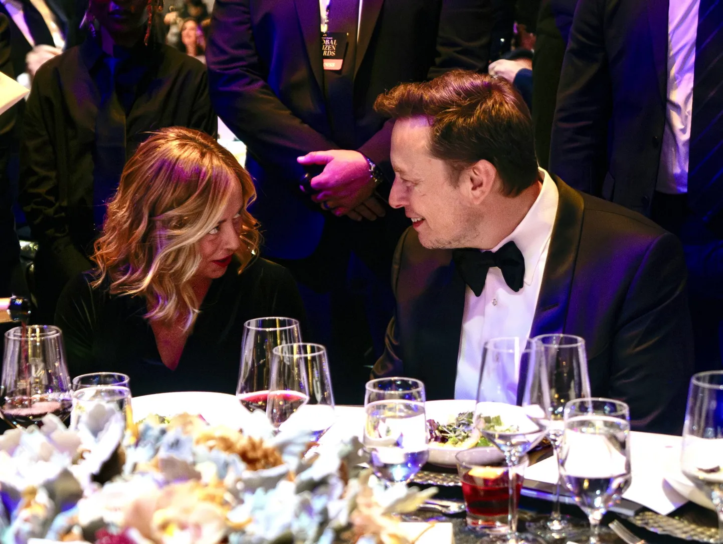 Miljardärist multiärimees Elon Musk ja Itaalia peaminister Giorgia Meloni 23. septembril 2024 New Yorgis, kus Musk andis Melonile Global Citizen Award auhinna