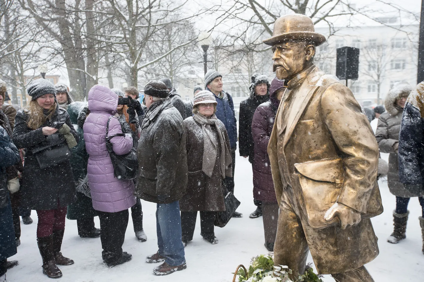 Jaan Poska kuju avamine Kadrioru pargis.