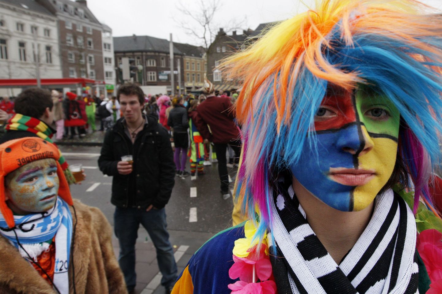 Hollandi koolilapsed karnevalil.