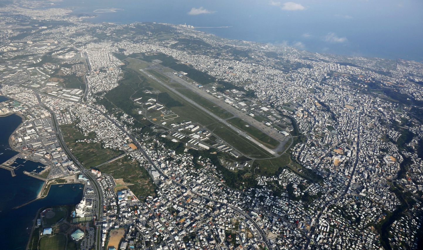 USA Futenma õhuväebaas Jaapani Okinawa saarel.