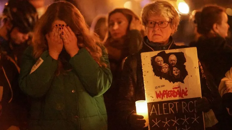 Демонстрация в Гданьске 1 ноября.