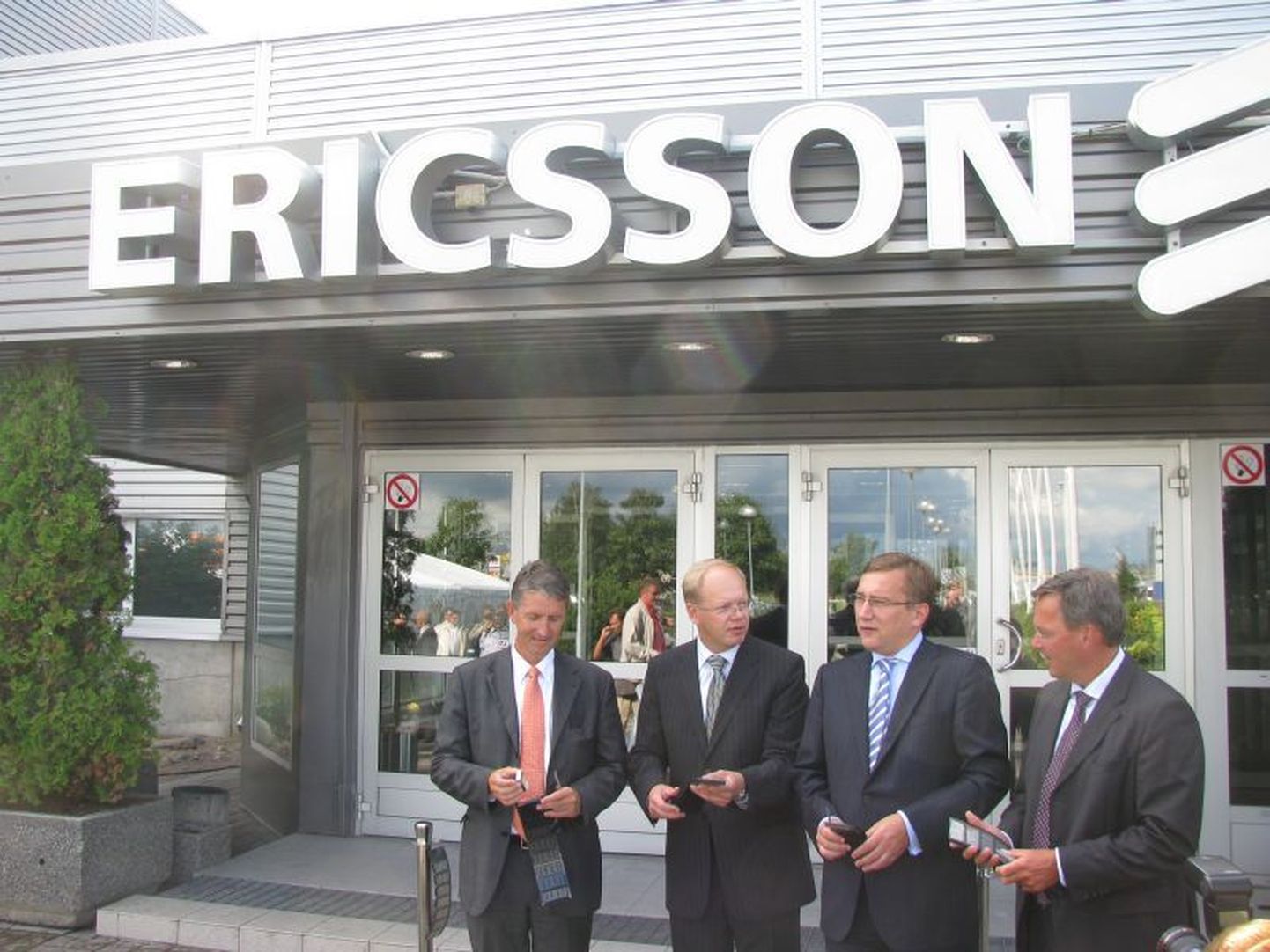Открытие завода Ericsson в Таллинне.