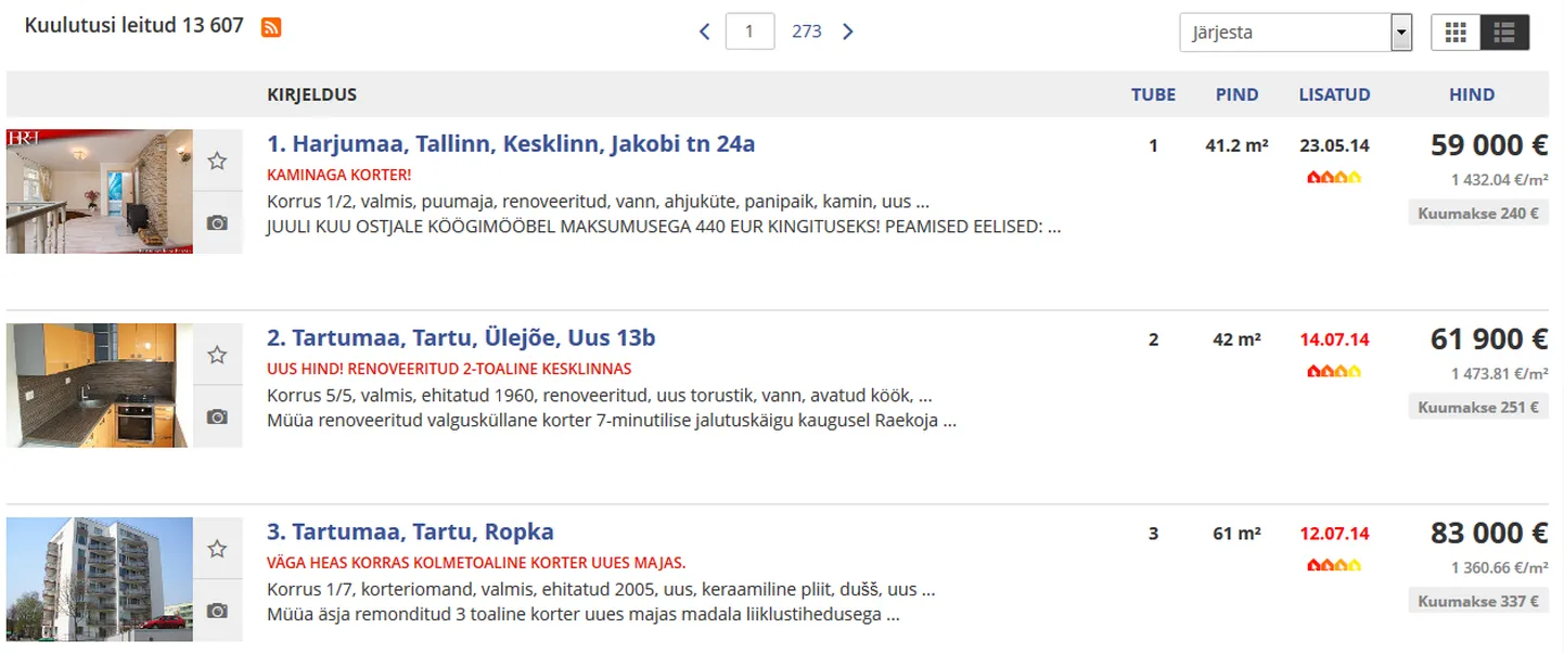 Pilkupüüdev kuulutus aitab eristuda.