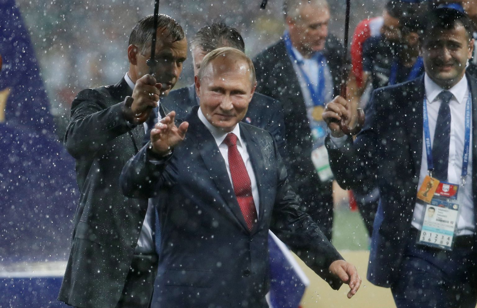 Vladimir Putin 2018. aastal Venemaal toimunud jalgpalli MMi finaalil.