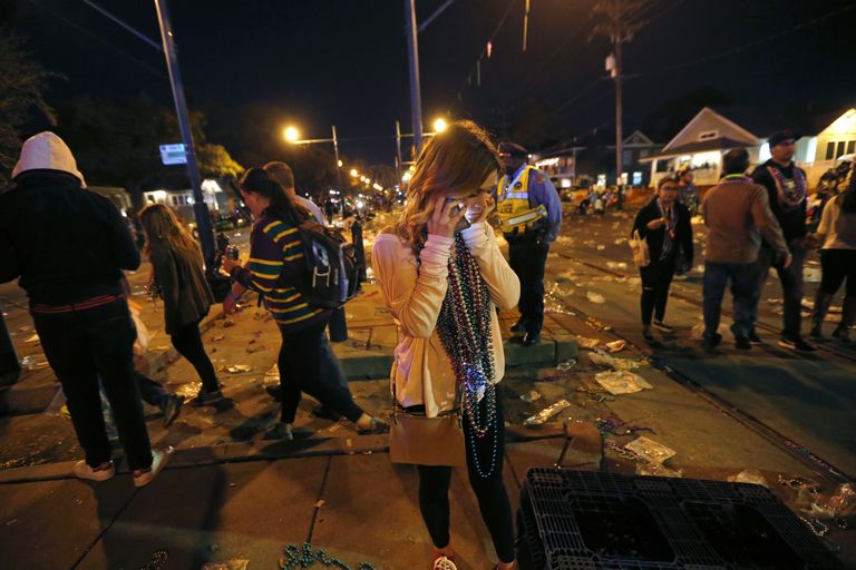 Õnnetus New Orleansis Mardi Gras ajal. (AP Photo/Gerald Herbert) 