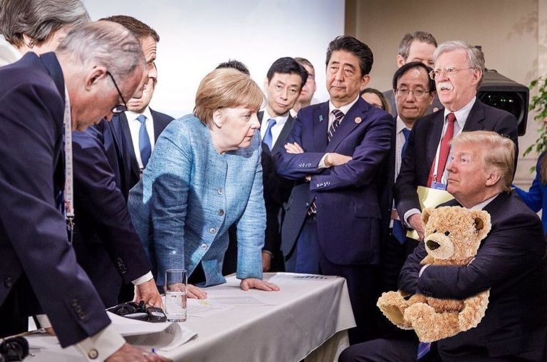 Pilapilt G7 liidrite kohtumisest