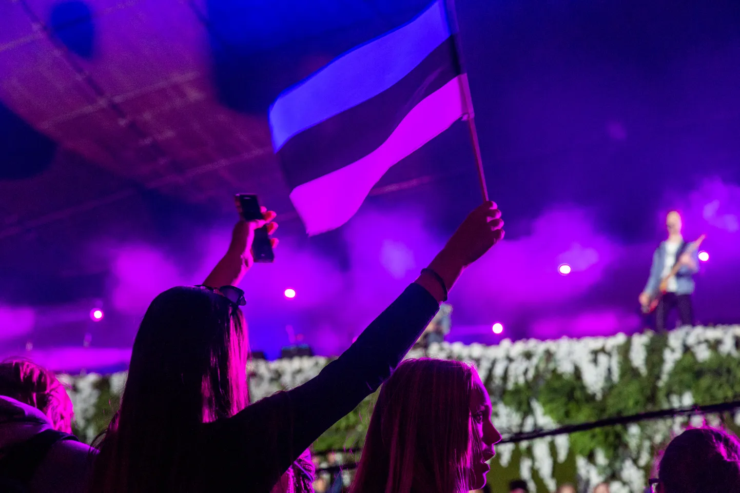 Tallinn Lauluväljak, 19.08.2018, 
Üheslaulmine. EV100 suvise peonädala üheks tähtsündmuseks on EV100 üleilmne üheslaulmine.