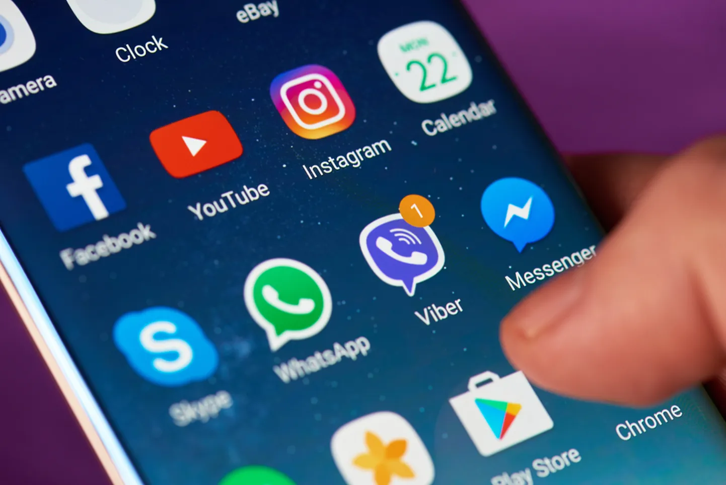 Новое сообщение в Viber, снимок иллюстративный