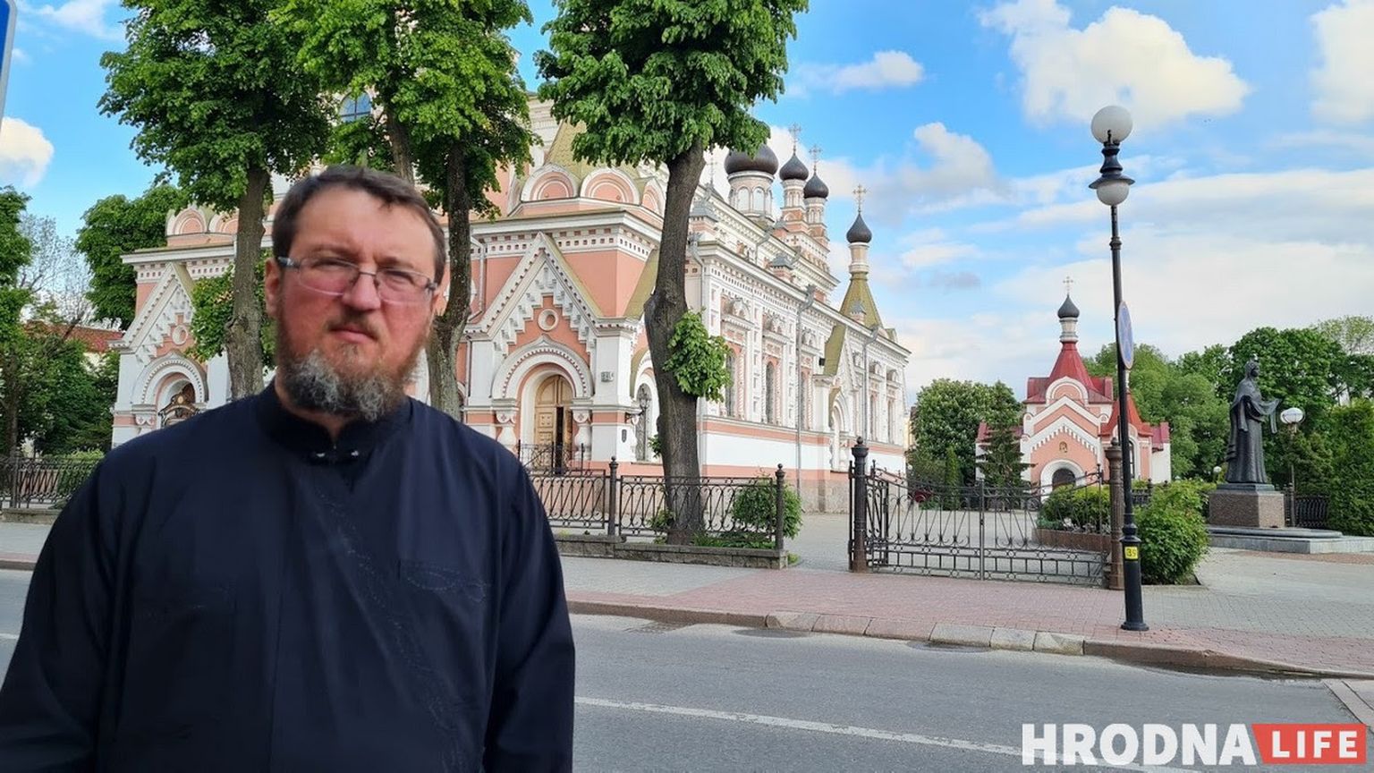 Георгий Рой, снятый с поста настоятеля Покровского собора в Гродно.  Он открыто осуждал насилие против граждан.
