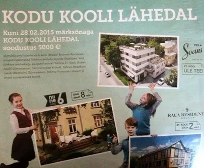 Endover Kinnisvara reklaam.