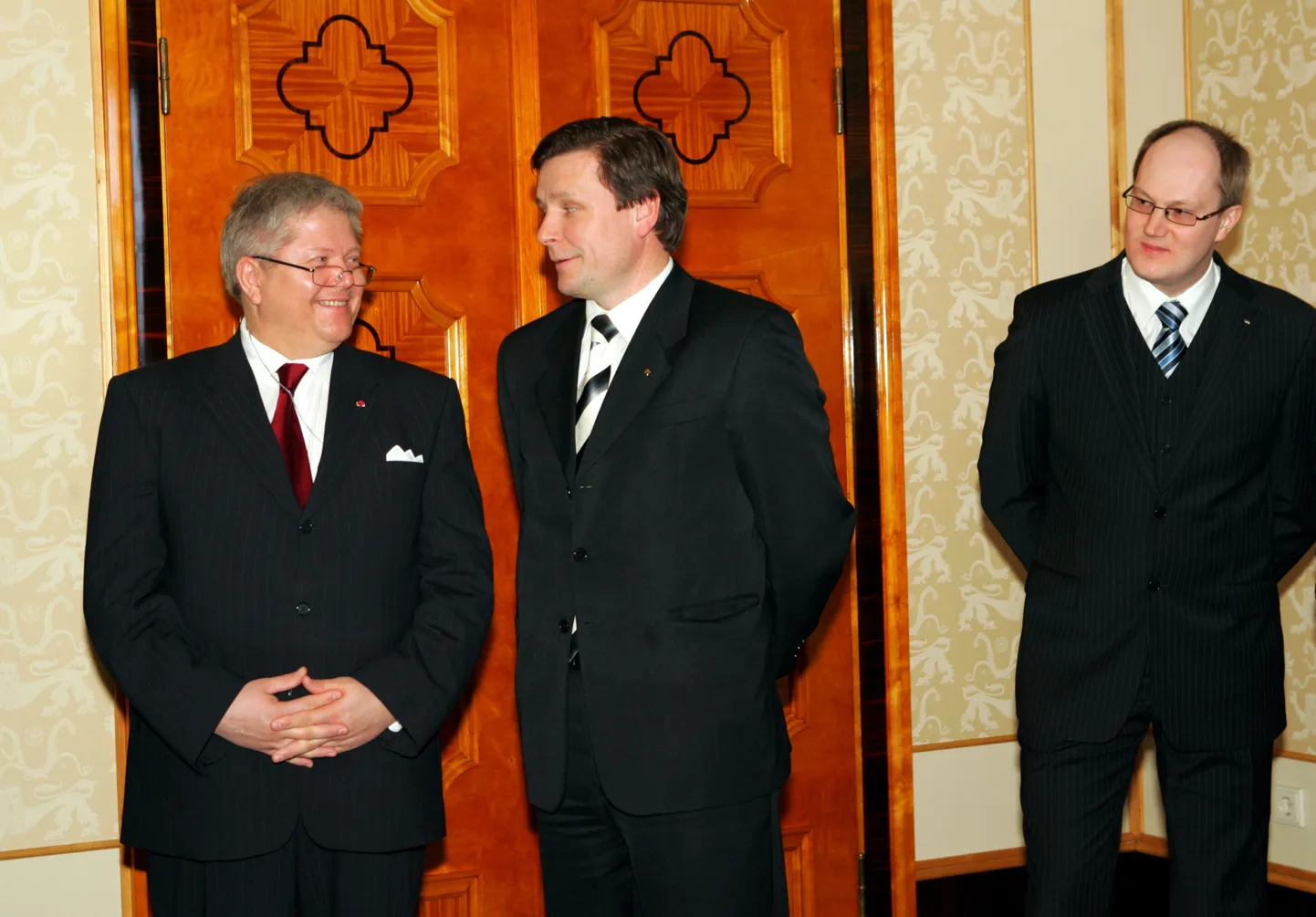 Toonane justiitsminister Rein Lang ja keskkonnaminister Jaanus Tamkivi 2007. aastal.