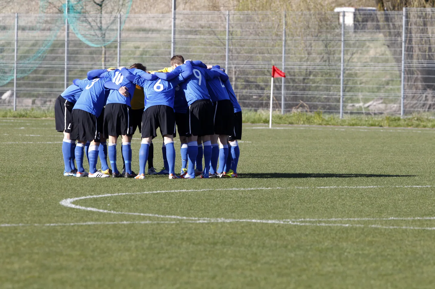 Eesti u19 jalgpallikoondis enne sõpruskohtumist Küprose vastu.