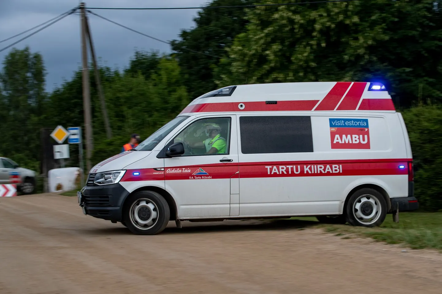 Kiirabi rallivõistlusel. Foto on illustratiivne.