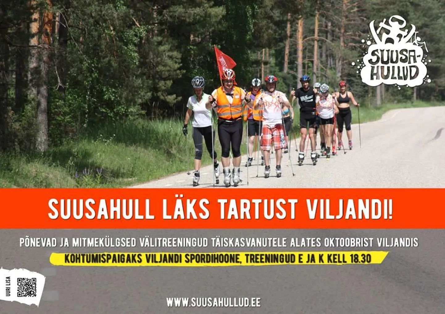 Suusahullud sätivad end sisse ka Viljandis.