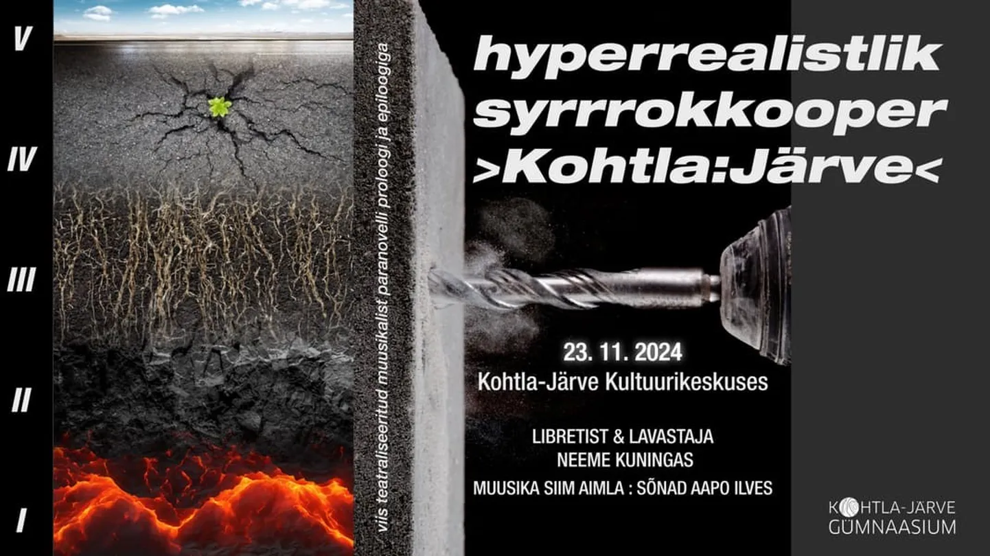 Rokkooper "Kohtla:Järve" esietendub 23. novembril Kohtla-Järve kultuurikeskuses.