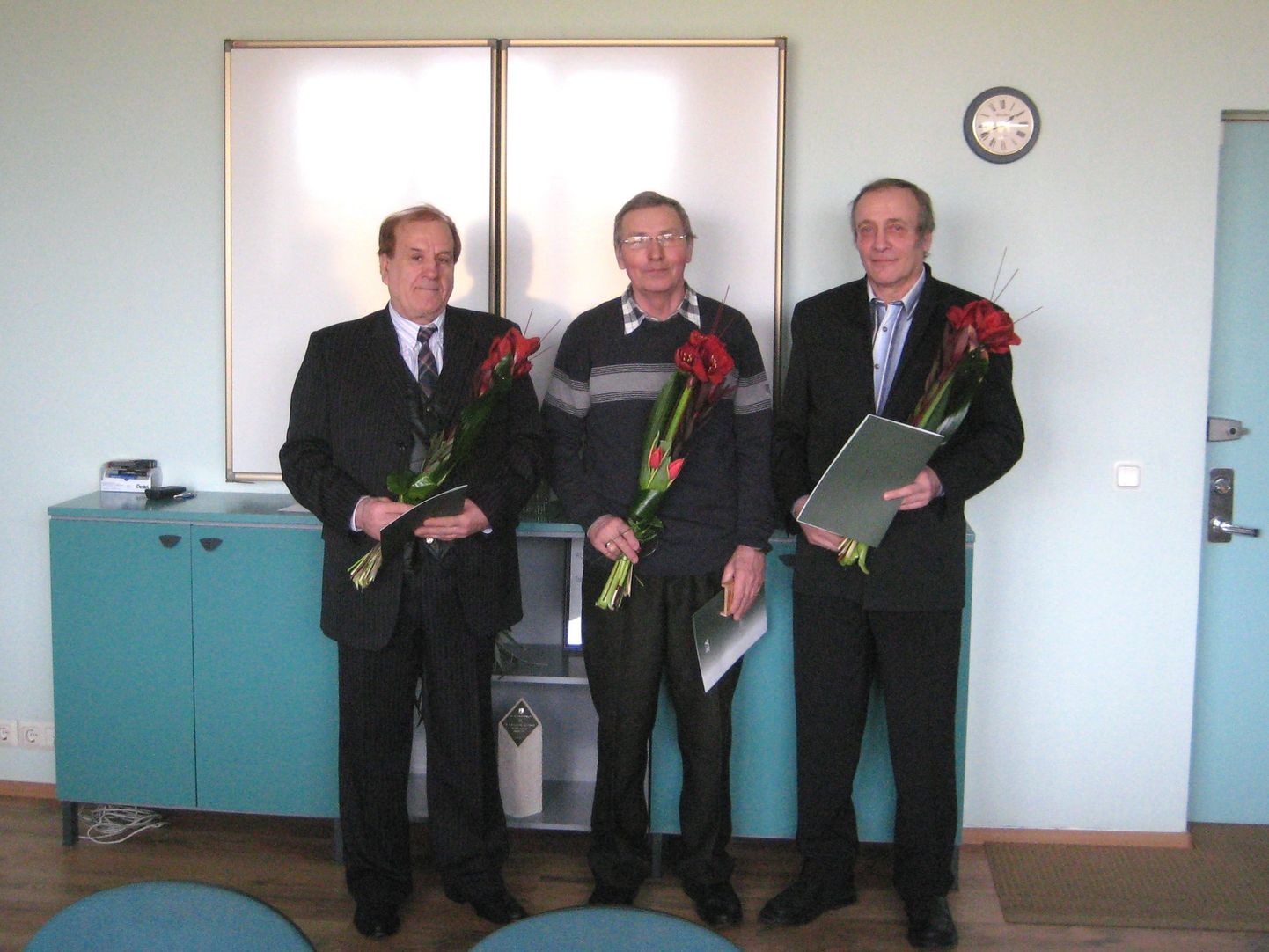 Слева направо - Иосиф Гинкуль, Иван Войшнис и Юрий Шитиков.
