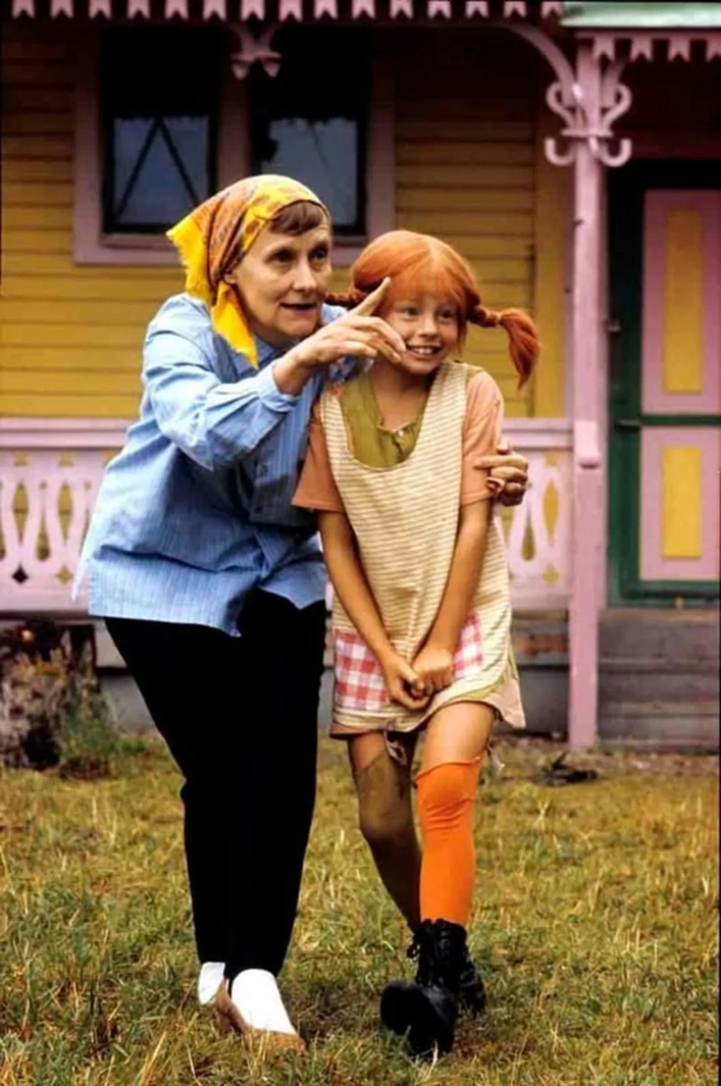 Astrid Lindgren ja Pipi.
