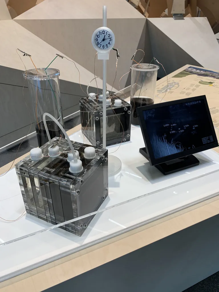 “Biotricity – baktēriju laiks” (2019), Rasa Šmite un Raitis Šmits. Instalācija Futurium muzeja pastāvīgajā ekspozīcijā, Berlīnē