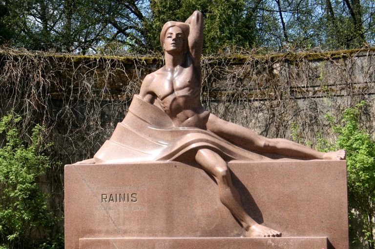Памятник Райнису на одноименном кладбище