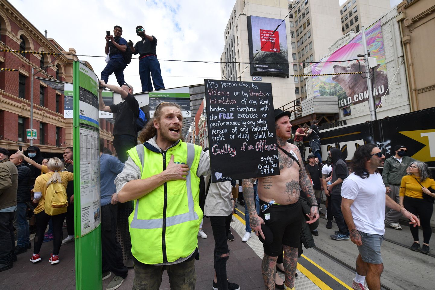 Protesti Melnburnā.