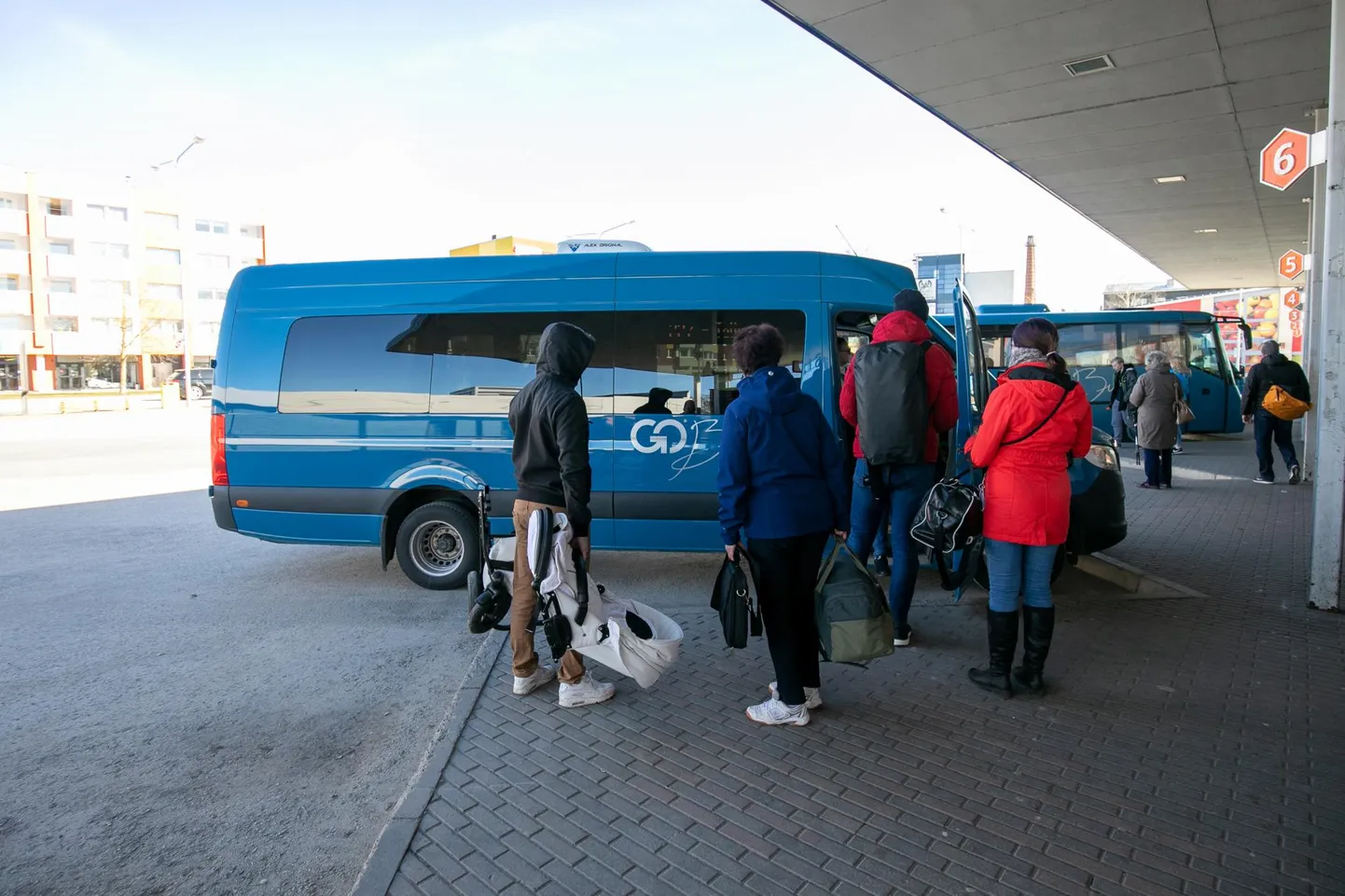 Bussid Rakvere bussijaamas.
