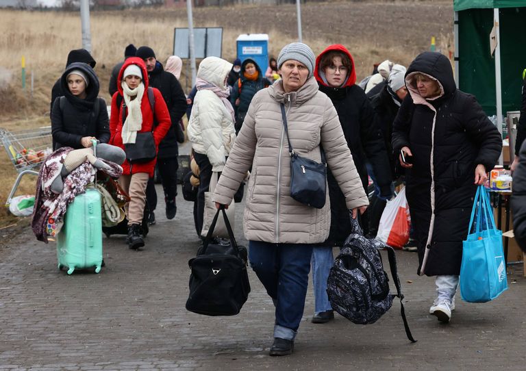Украинские беженцы. 