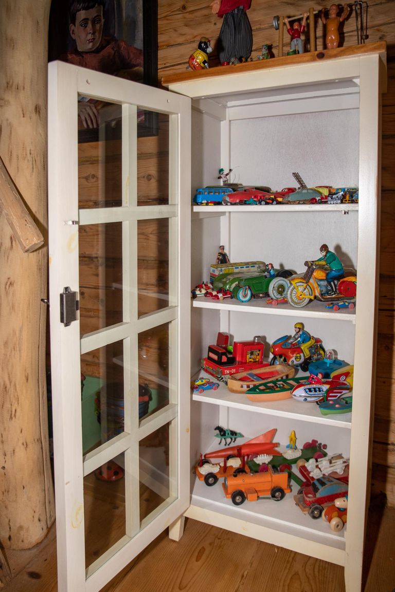 Игрушки для мальчиков собраны в отдельном шкафу.