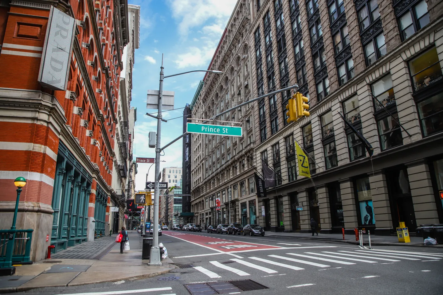 Tühi tänav New Yorgis.