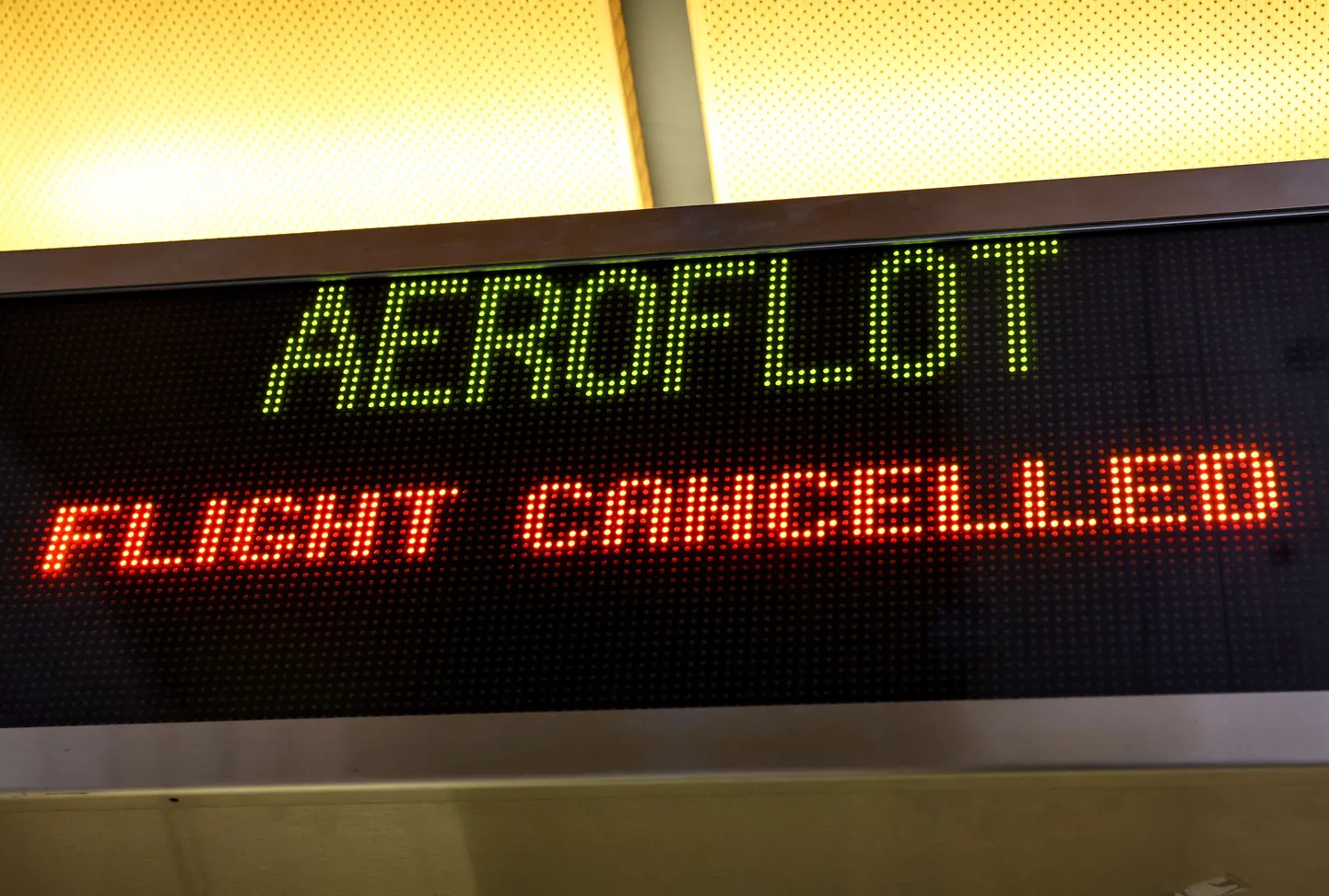 Aerofloti check-in.
